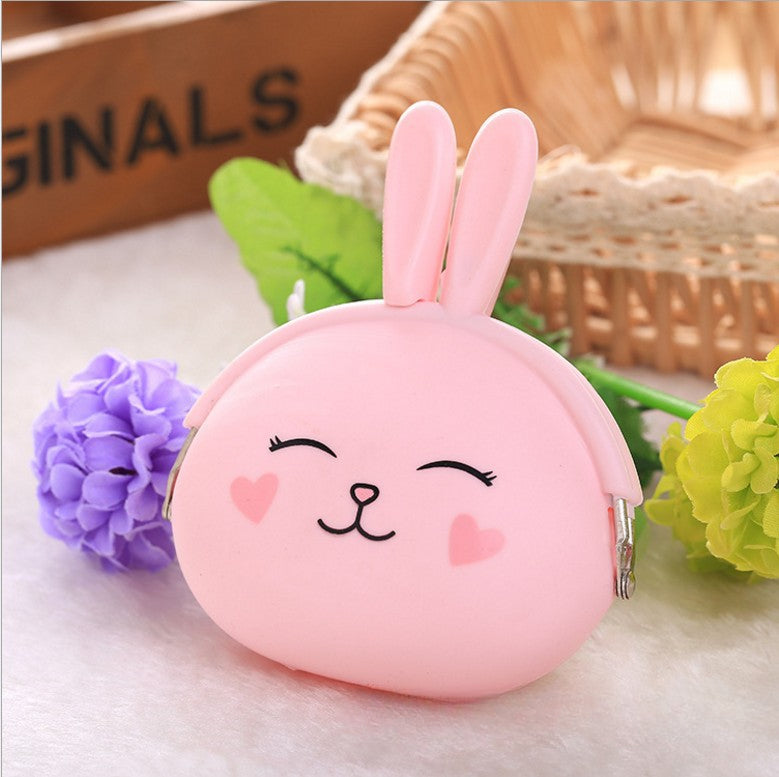 Wholesale Cute Rabbit Silicone Key Bag